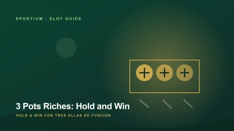 Tres símbolos circulares dorados en un esquema de función Hold and Win